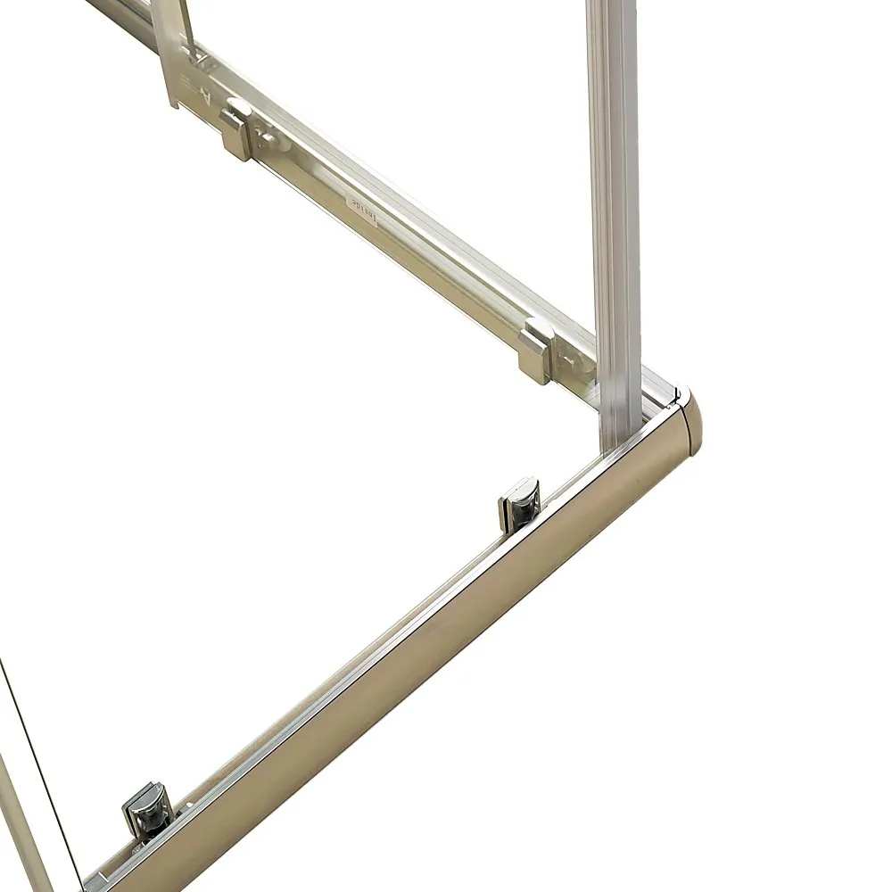 1200 x 900mm Sliding Door Nano Safety Glass Shower Screen By Della Francesca