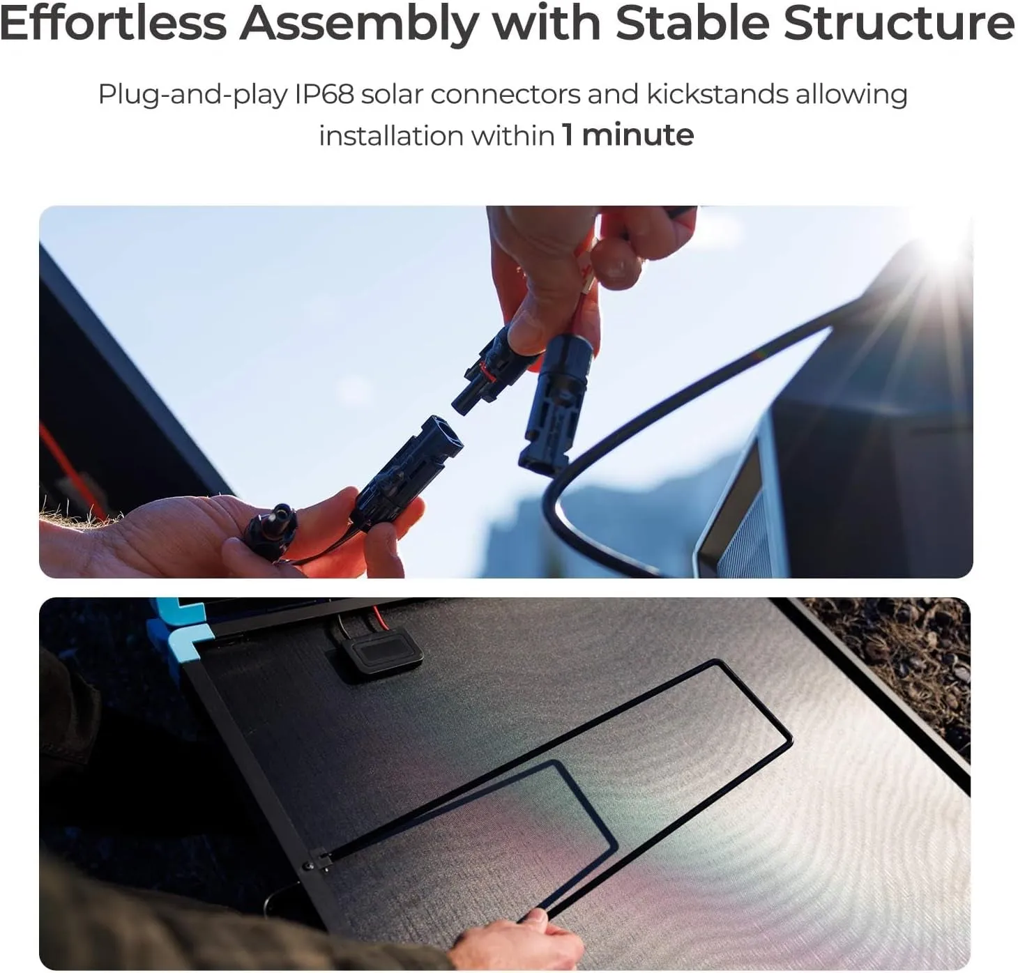 400W Lightweight Portable Solar Suitcase, Foldable Solar Panel for Outdoor Activities, Durable & IP67 Waterproof for RV, Camping, Off-Grid, Fast Installation with Sturdy Kickstands