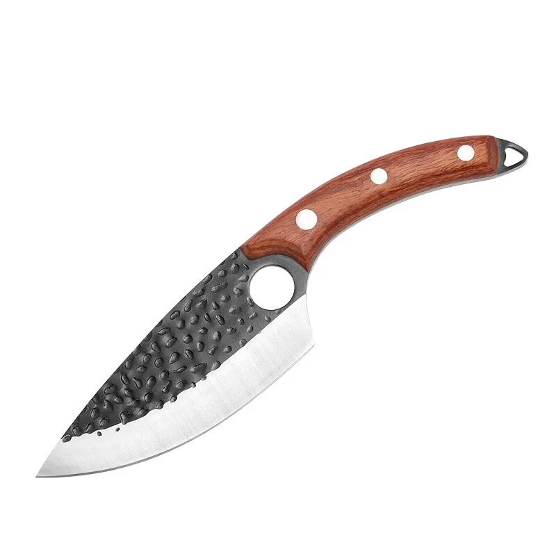 5.5" Forged Boning Kitchen Knife Stainless Steel Serbian Meat Cleaver Fish Butcher Outdoor Survival Camping Hunting Chef Knife