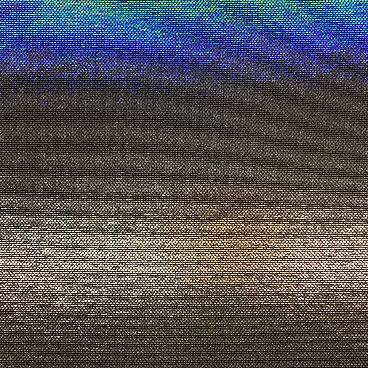 Black Gold Hologram Foil Dotted Stretch Velvet Fabric