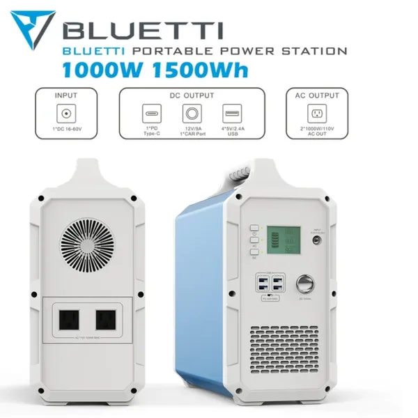 BLUETTI EB150   2*PV120/PV200 | 1000 Watt Generator