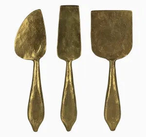 Cam Cheese Knives - Brass