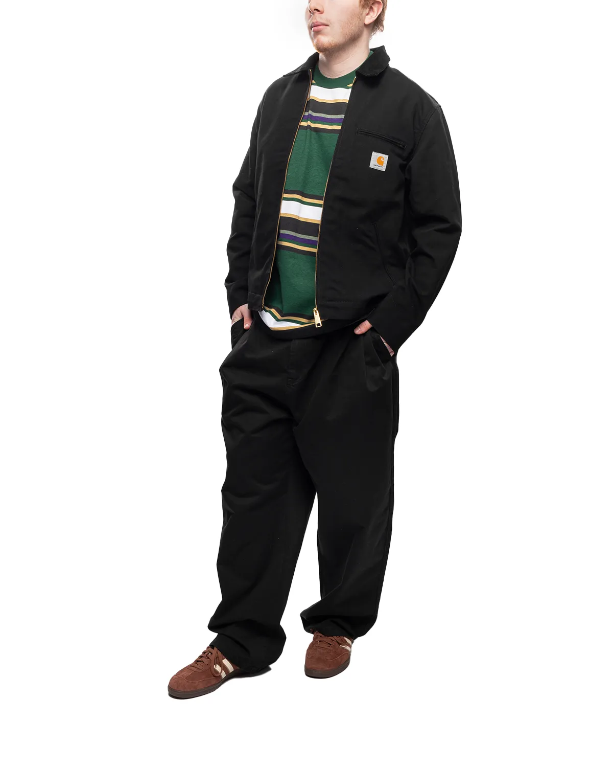 Detroit Jacket Black/Black (Rigid)