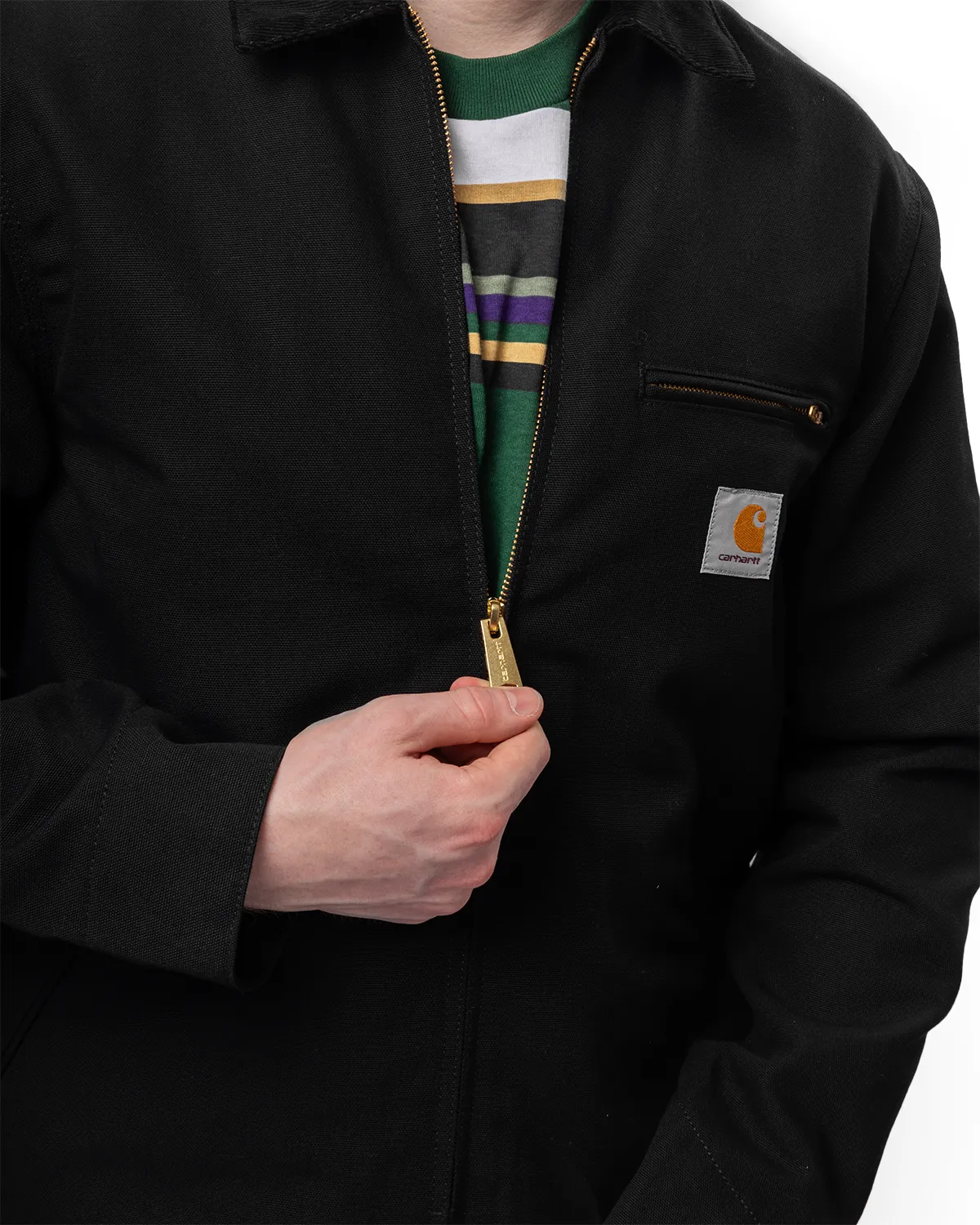 Detroit Jacket Black/Black (Rigid)