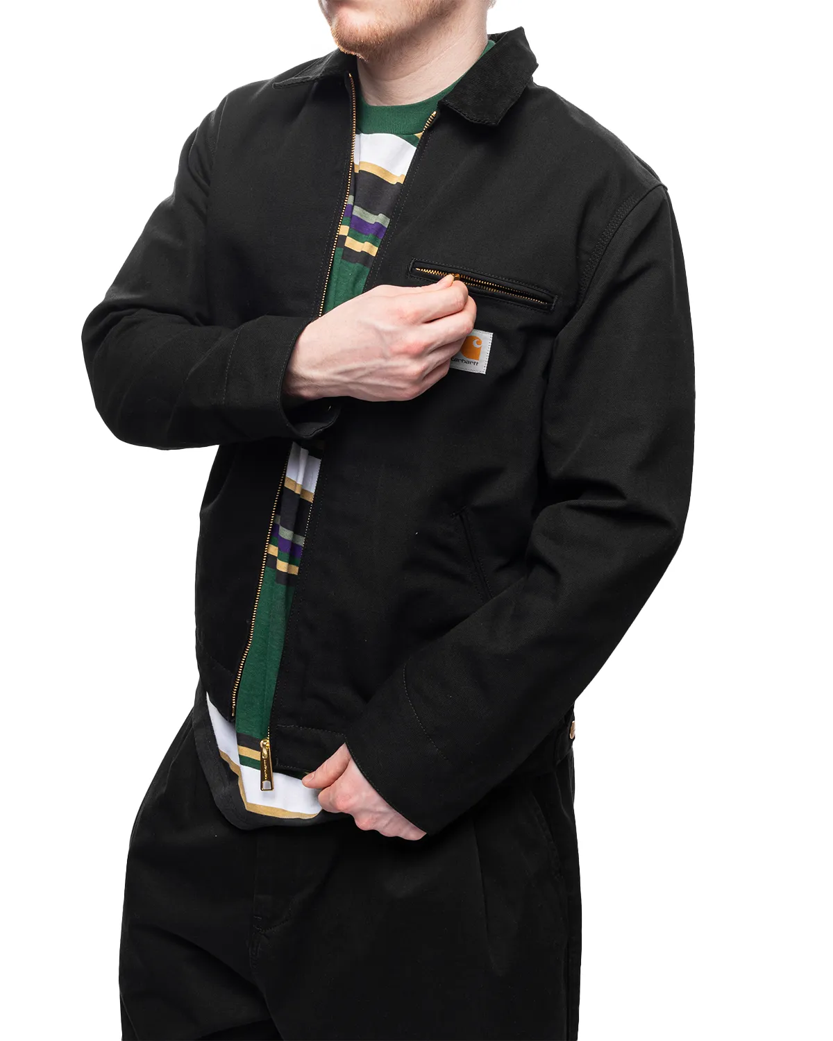 Detroit Jacket Black/Black (Rigid)