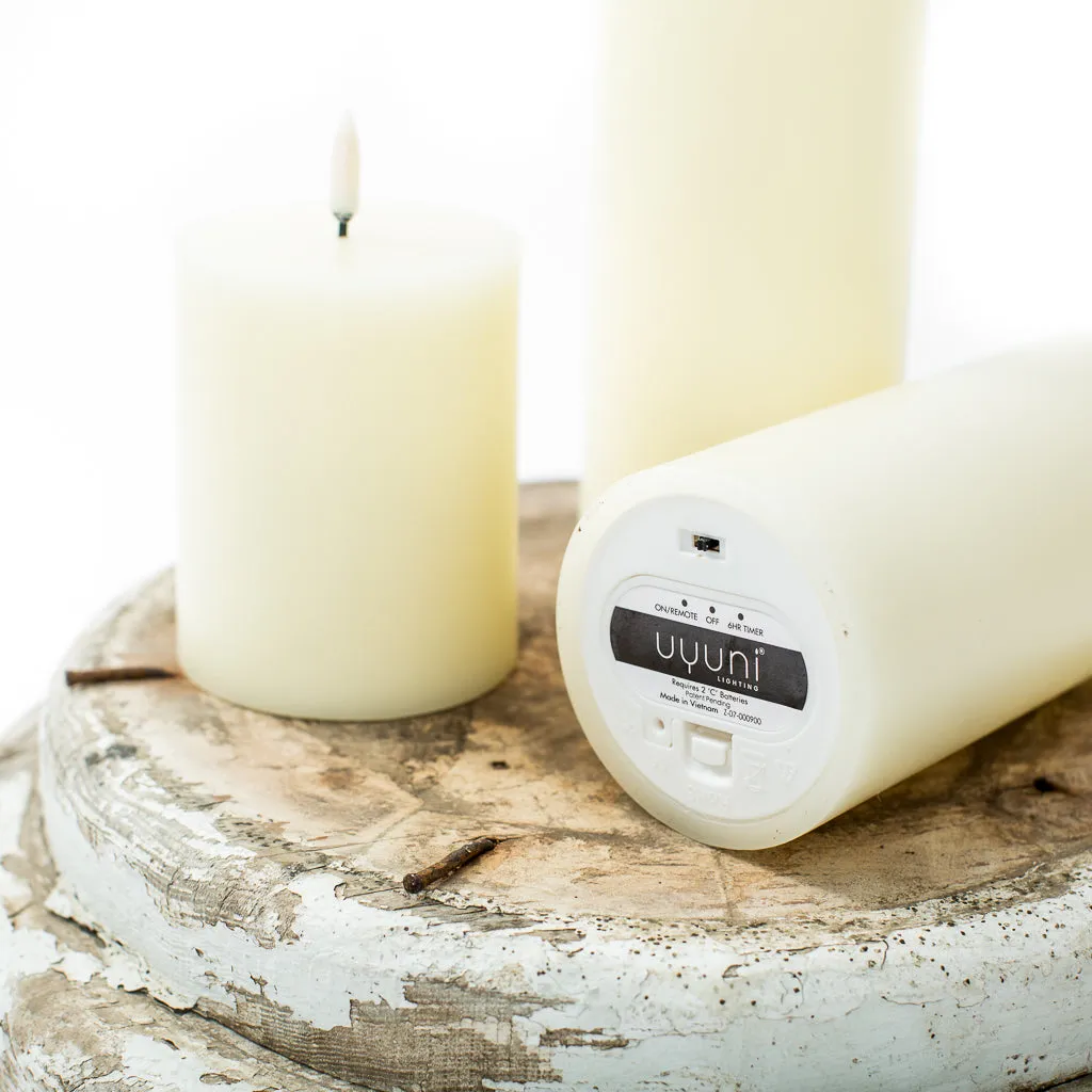 Flameless Pillar Candle (2 Colors)