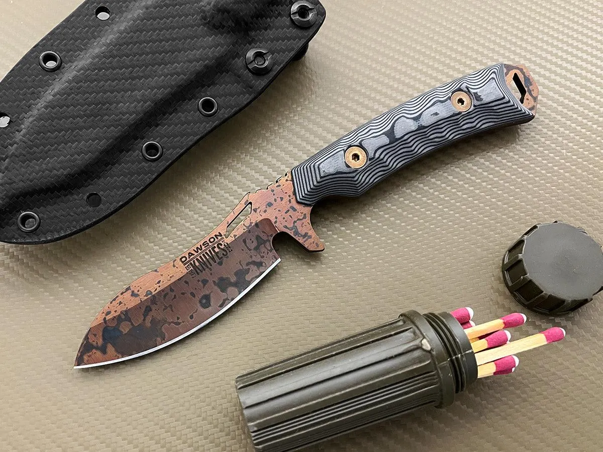 Harvester | Personal Carry, General Purpose Knife | CPM-3V Steel | Arizona Copper Finish