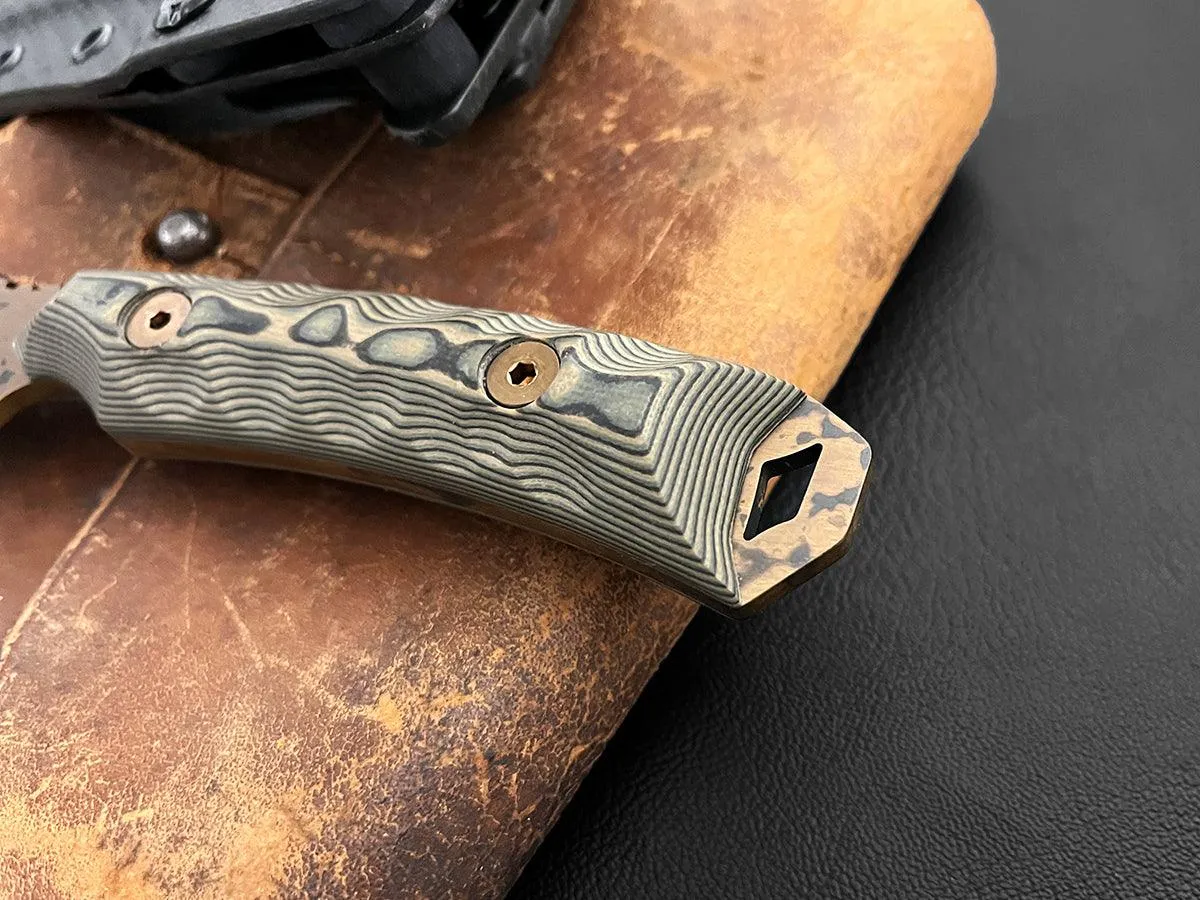 Harvester | Personal Carry, General Purpose Knife | CPM-3V Steel | Arizona Copper Finish