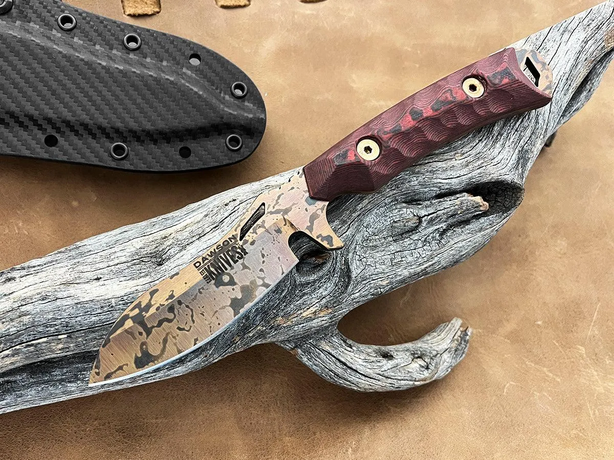 Harvester | Personal Carry, General Purpose Knife | CPM-3V Steel | Arizona Copper Finish