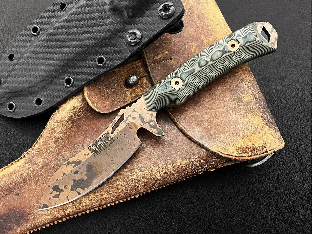 Harvester | Personal Carry, General Purpose Knife | CPM-3V Steel | Arizona Copper Finish