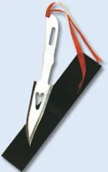Hollow Heart Throwing Knives 9"