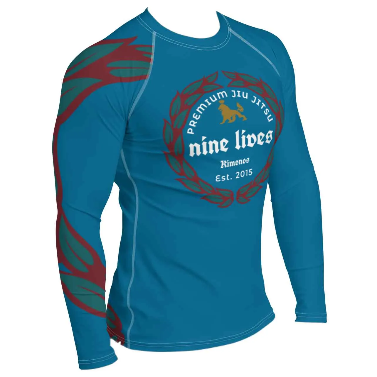 ICE COLD JIU JITSU Rashguard - Blue