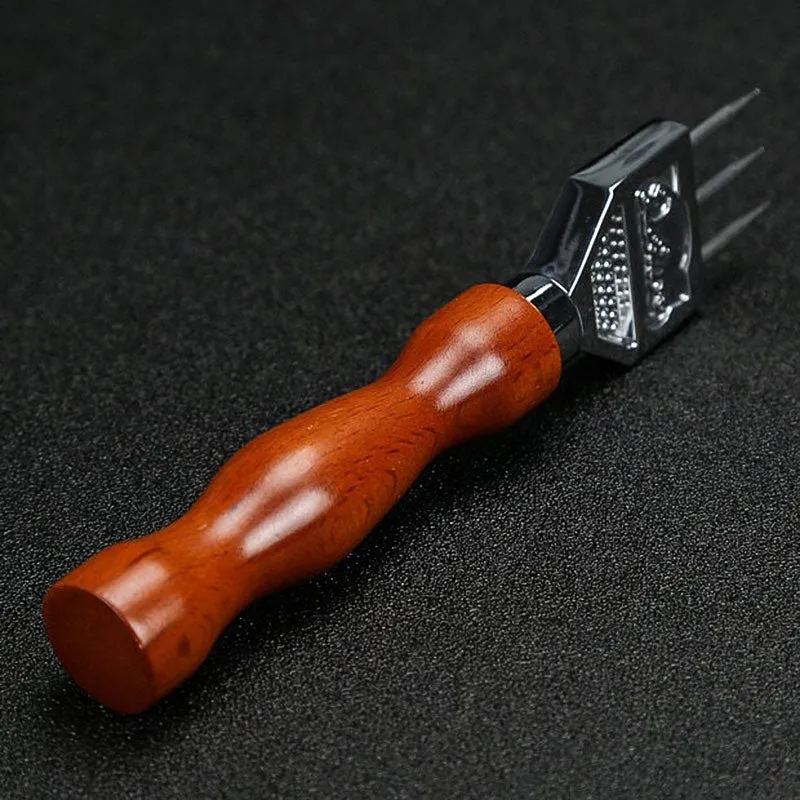 Japanese Style Stainless Steel Ice Crusher with Wooden Handle