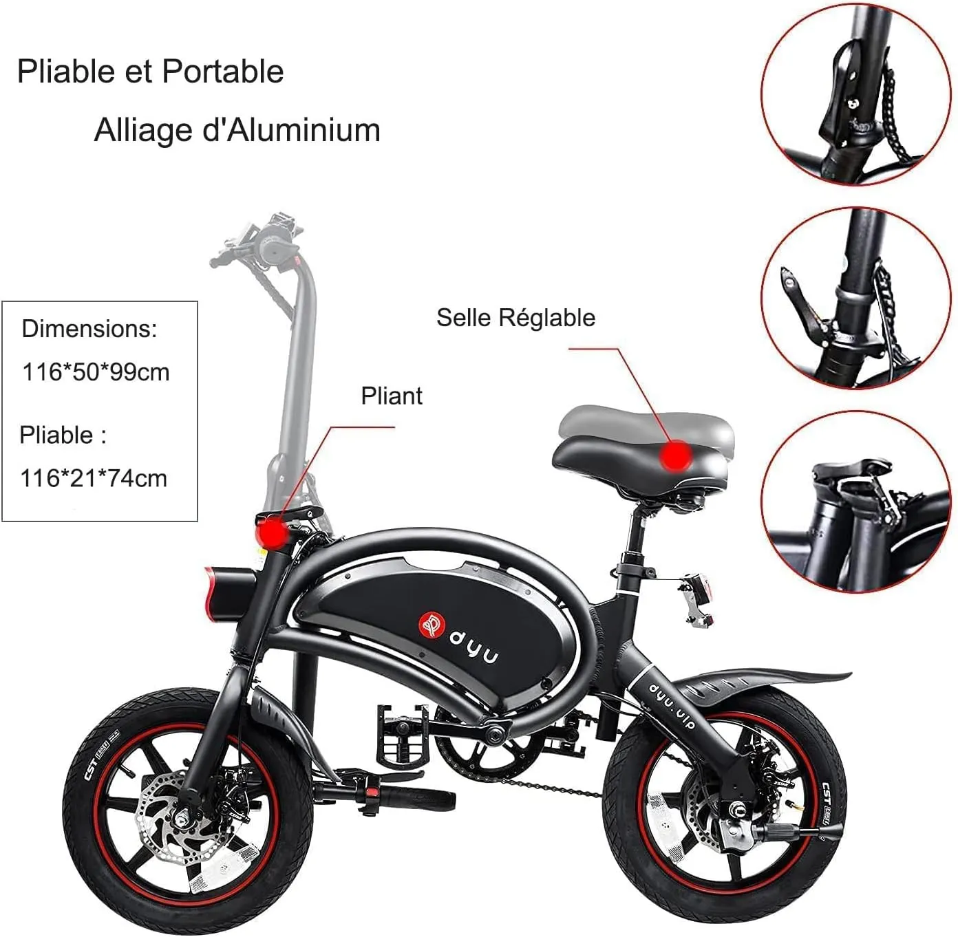 Mini Vlo lectrique Pliable Adultes et Enfants Portable Urbain Smart E-Bike | Fitnessterapy