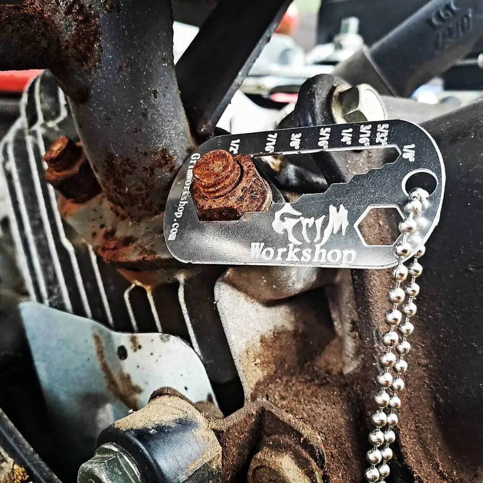 Multi Wrench Dog Tag: EDC Wrench and Bit Driver