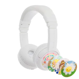 [OPEN BOX] BUDDYPHONES PLAY Plus Wireless Bluetooth Headphones for Kids - Snow White