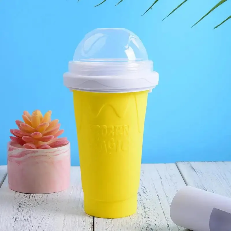 Quick Frozen Slushy Maker Cup Creative DIY Homemade Slushie Cup Fast Cooling Ice Cream Bottle for Milkshake Smoothies Slushies