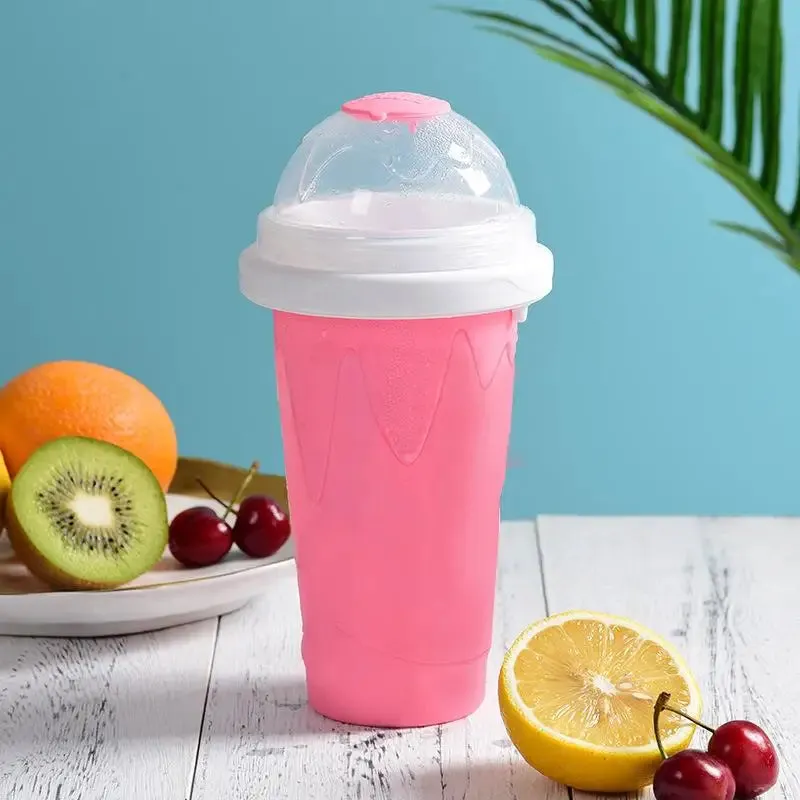 Quick Frozen Slushy Maker Cup Creative DIY Homemade Slushie Cup Fast Cooling Ice Cream Bottle for Milkshake Smoothies Slushies