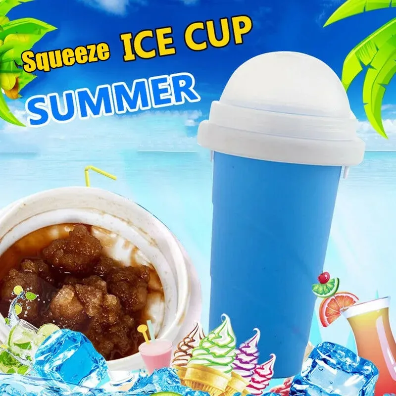 Quick Frozen Slushy Maker Cup Creative DIY Homemade Slushie Cup Fast Cooling Ice Cream Bottle for Milkshake Smoothies Slushies