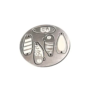 Roundabout Fishing Lure Set : Coin Size Stainless Steel Fishing Lure Kit