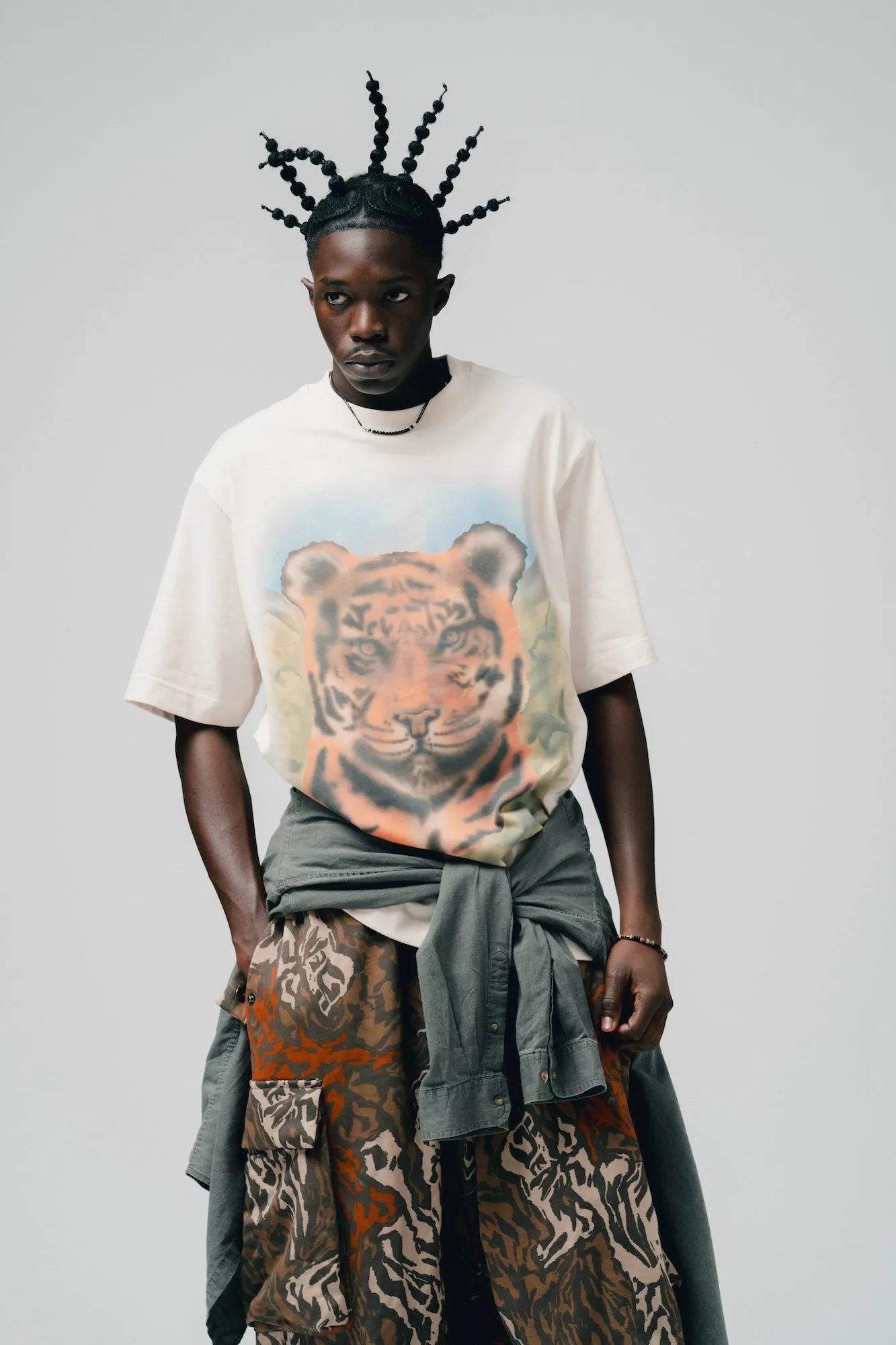 Sundra Tiger S/S Tee (Chalk)